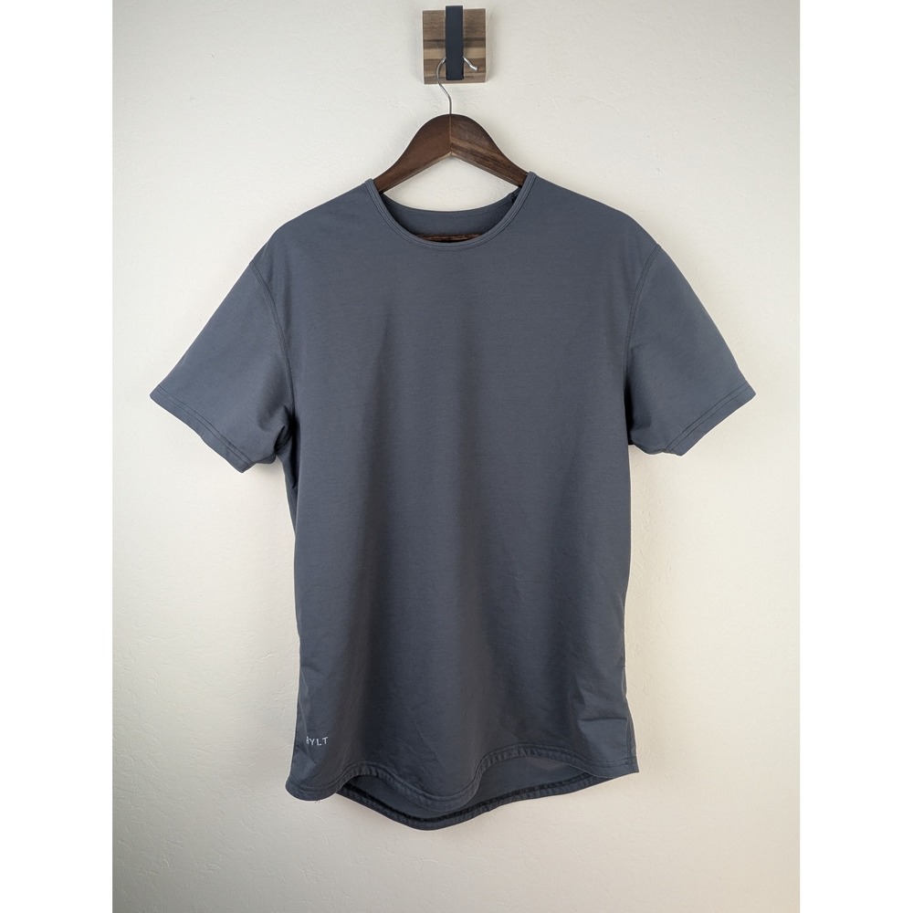 BYLT Premium Basics Signature Drop Cut Tee Mens Large Charcoal Gray MTSS0137